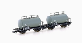 Hobbytrain H24801 - N 2-tlg. Leichtbau-Kesselwagenset der DB/EVA; Ep. III